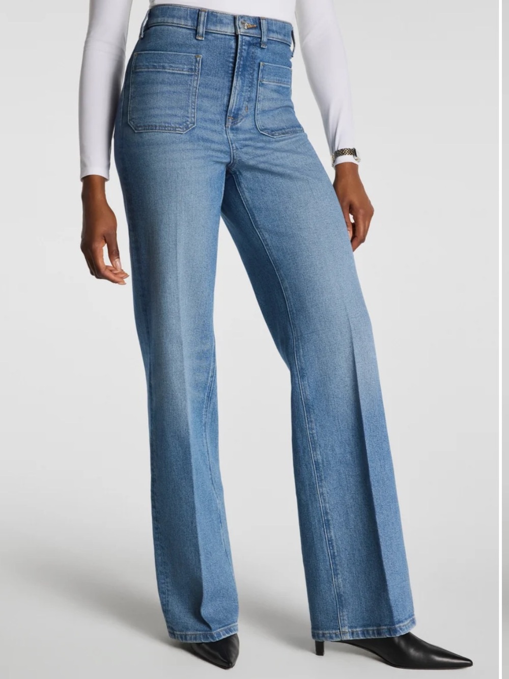 SPANX Easy Flare Jeans with Patch Pockets